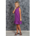 Детское платье с воланом (Фиолетовое)